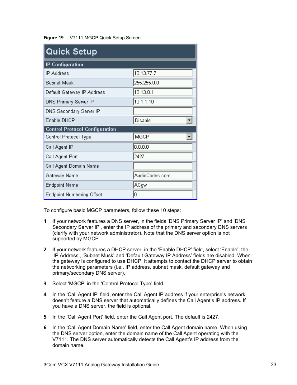 Figure 19 | 3Com V7111 User Manual | Page 33 / 71