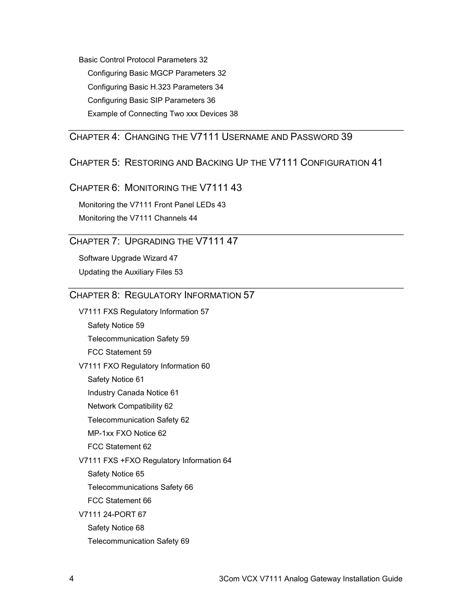 3Com V7111 User Manual | Page 4 / 71