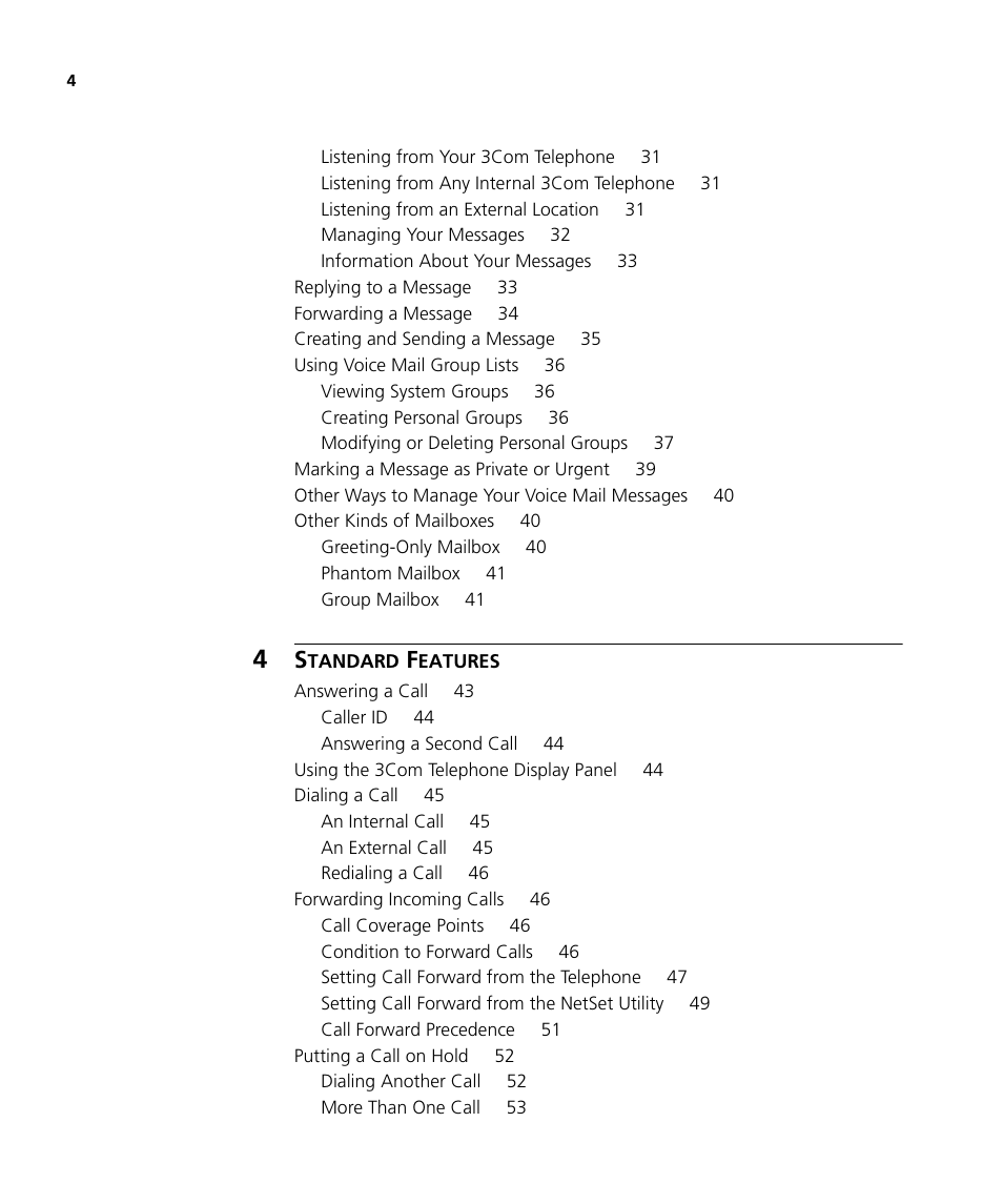 3Com NBX 900-0208 User Manual | Page 4 / 130
