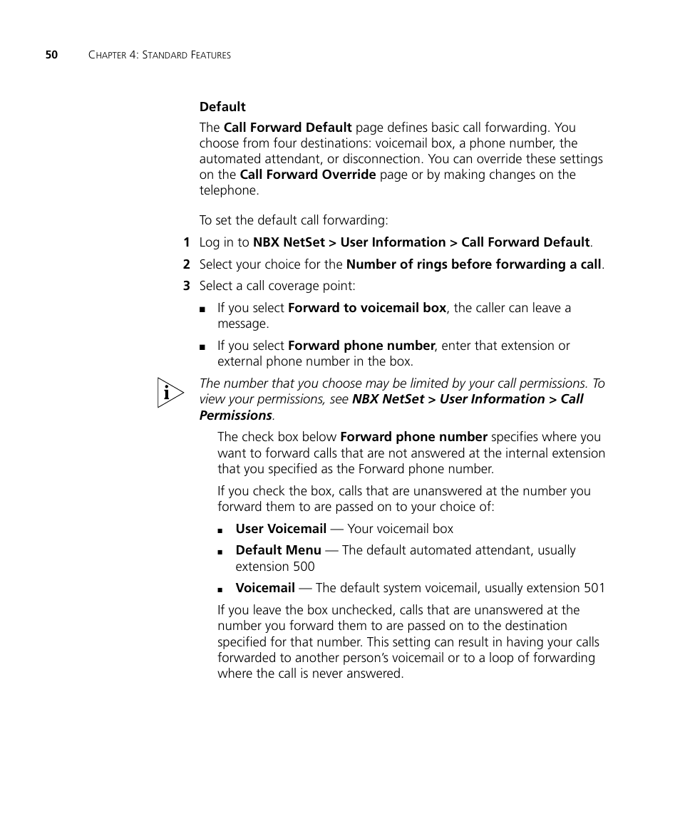 3Com NBX 900-0208 User Manual | Page 50 / 130