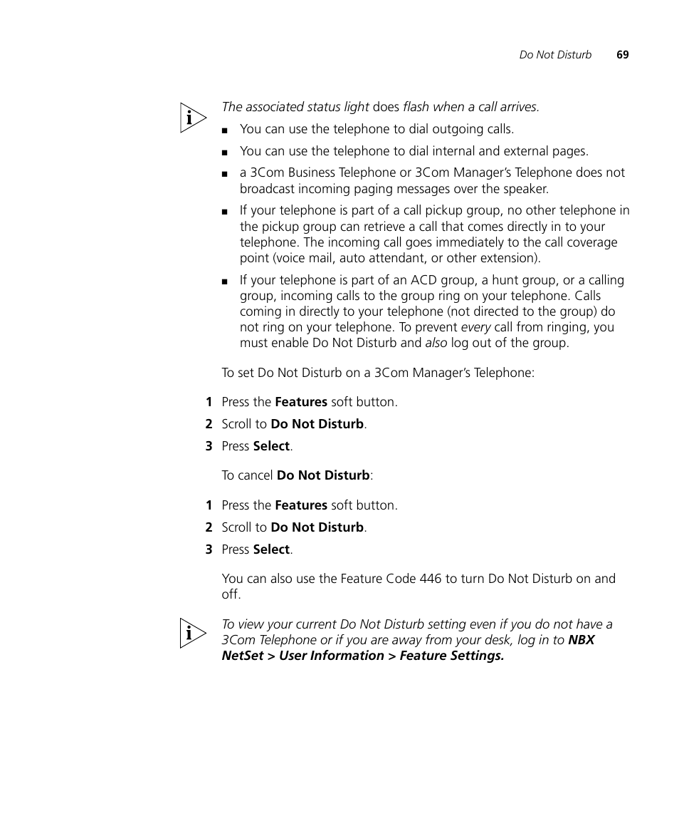 3Com NBX 900-0208 User Manual | Page 69 / 130