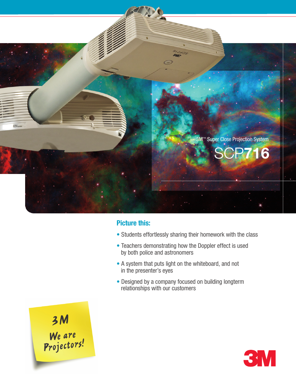 3M Super Close Projection System SCP716 User Manual | 6 pages