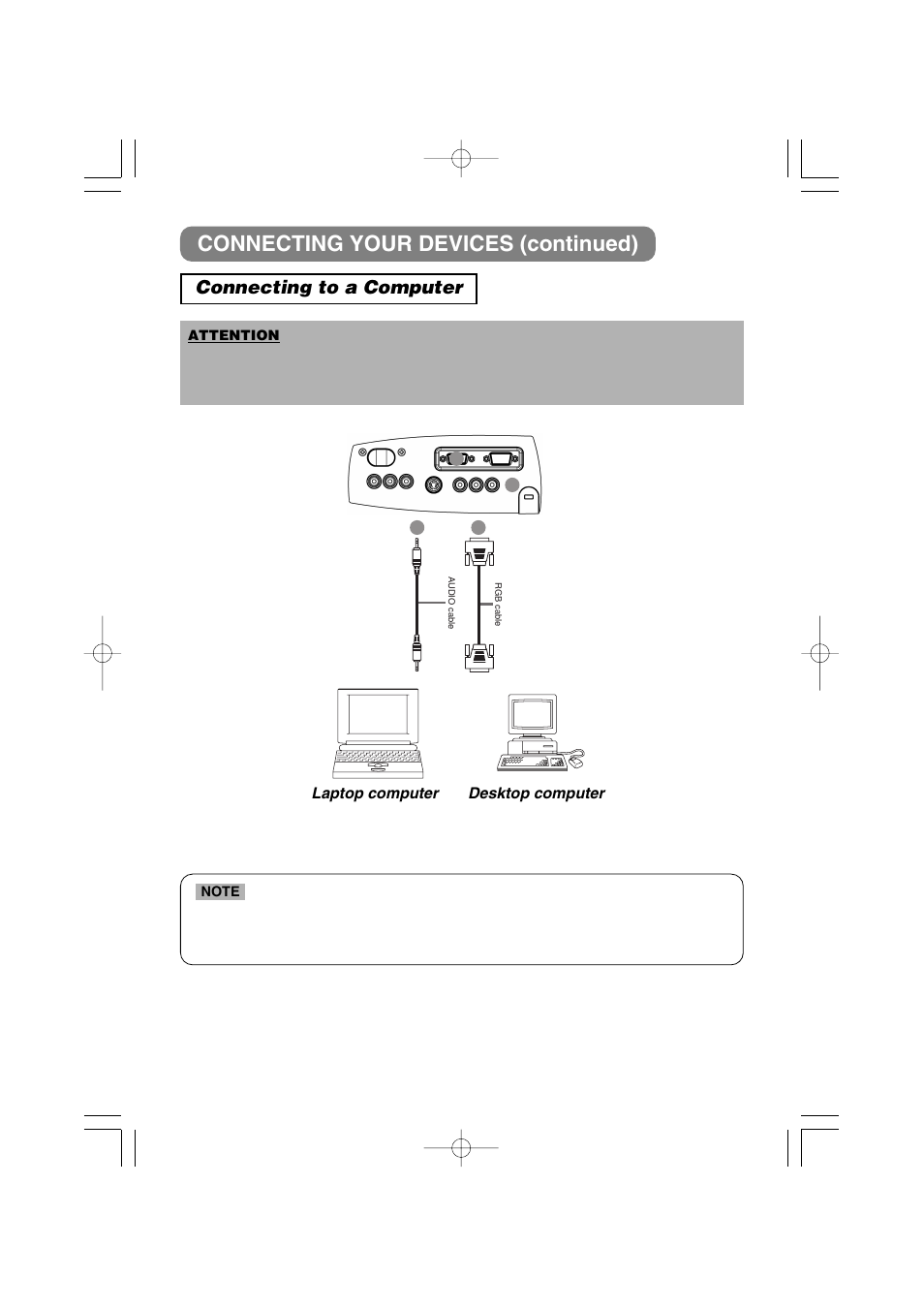 Connecting your devices (continued), Connecting to a computer | 3M X40 User Manual | Page 11 / 40