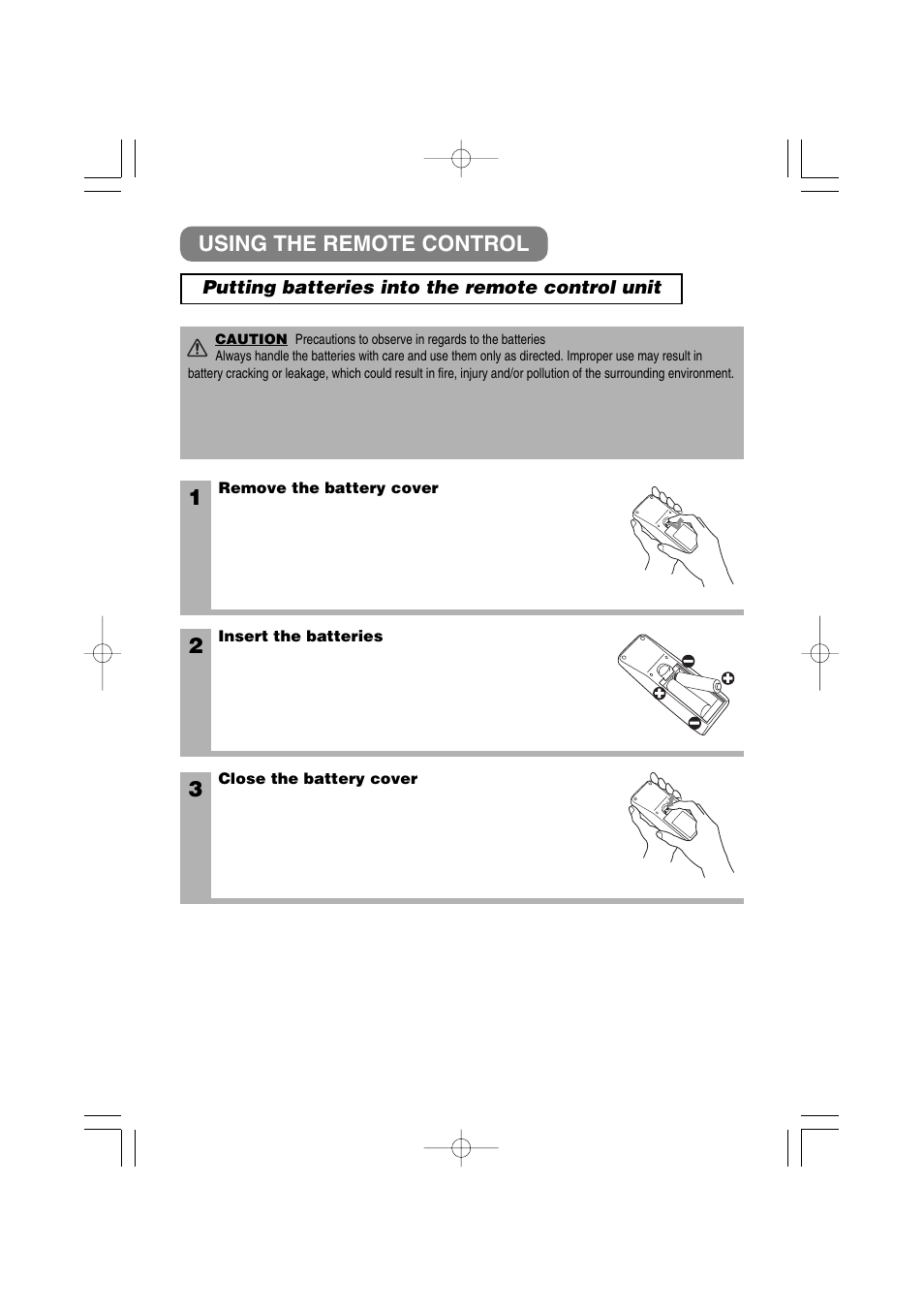 23 using the remote control | 3M X40 User Manual | Page 13 / 40