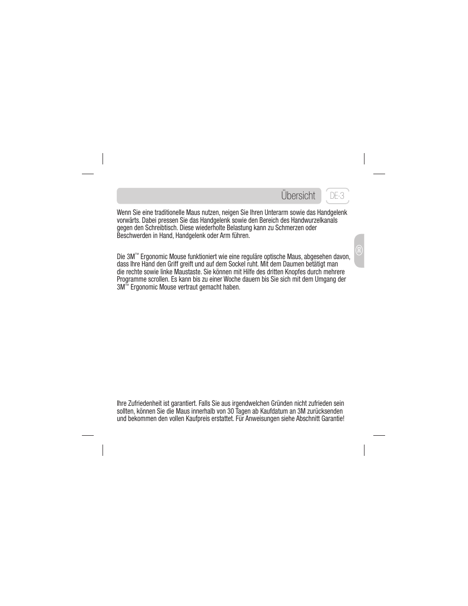 Übersicht | 3M EM 550GPS User Manual | Page 31 / 98