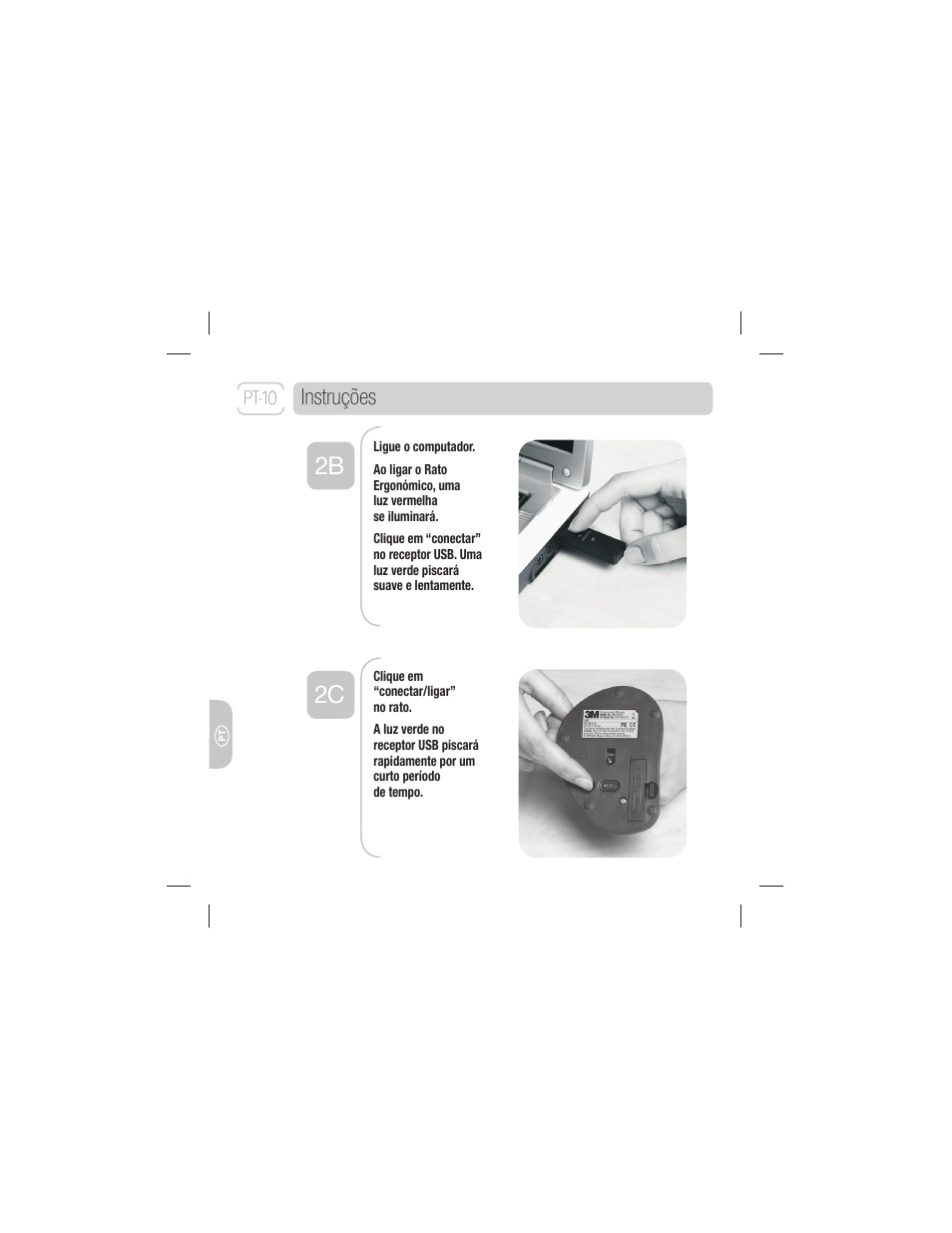 2b 2c, Instruções | 3M EM 550GPS User Manual | Page 94 / 98
