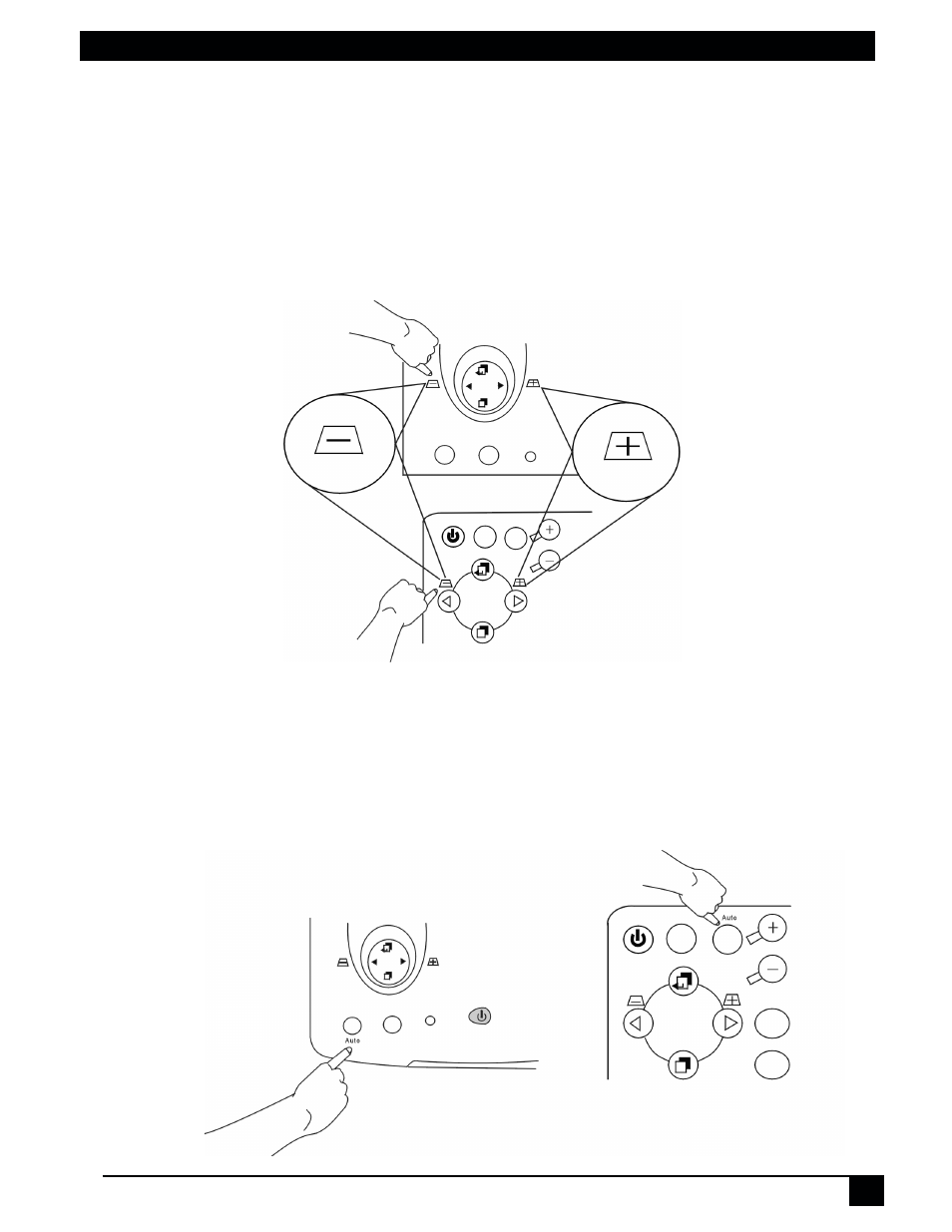 Digital keystone correction, Auto adjustment | 3M MP7720 User Manual | Page 15 / 34