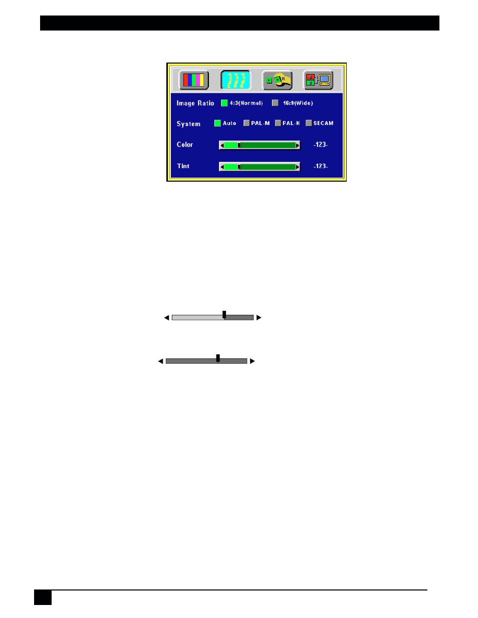 Image sub-menu with av input | 3M MP7720 User Manual | Page 20 / 34