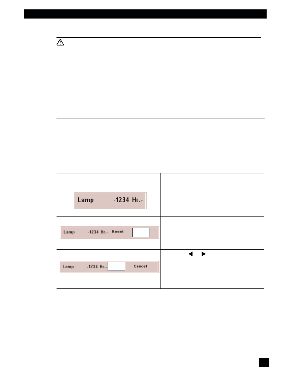 Resetting lamp hours | 3M MP7720 User Manual | Page 27 / 34