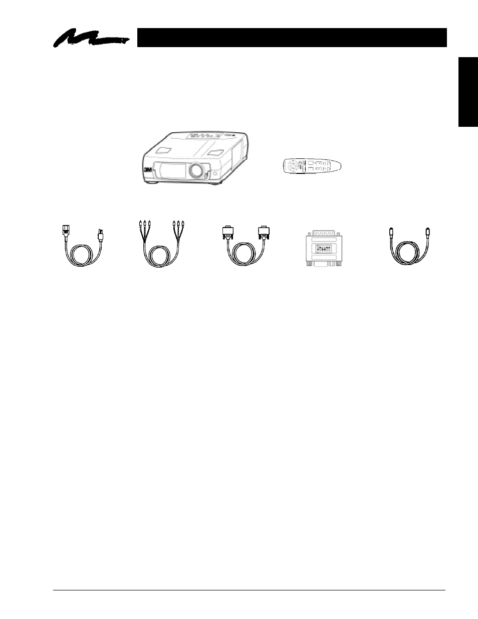 1 contents of shipping box, 4 what next, 2 optional accessories | 3 keep your packaging materials | 3M MP8630 User Manual | Page 5 / 28