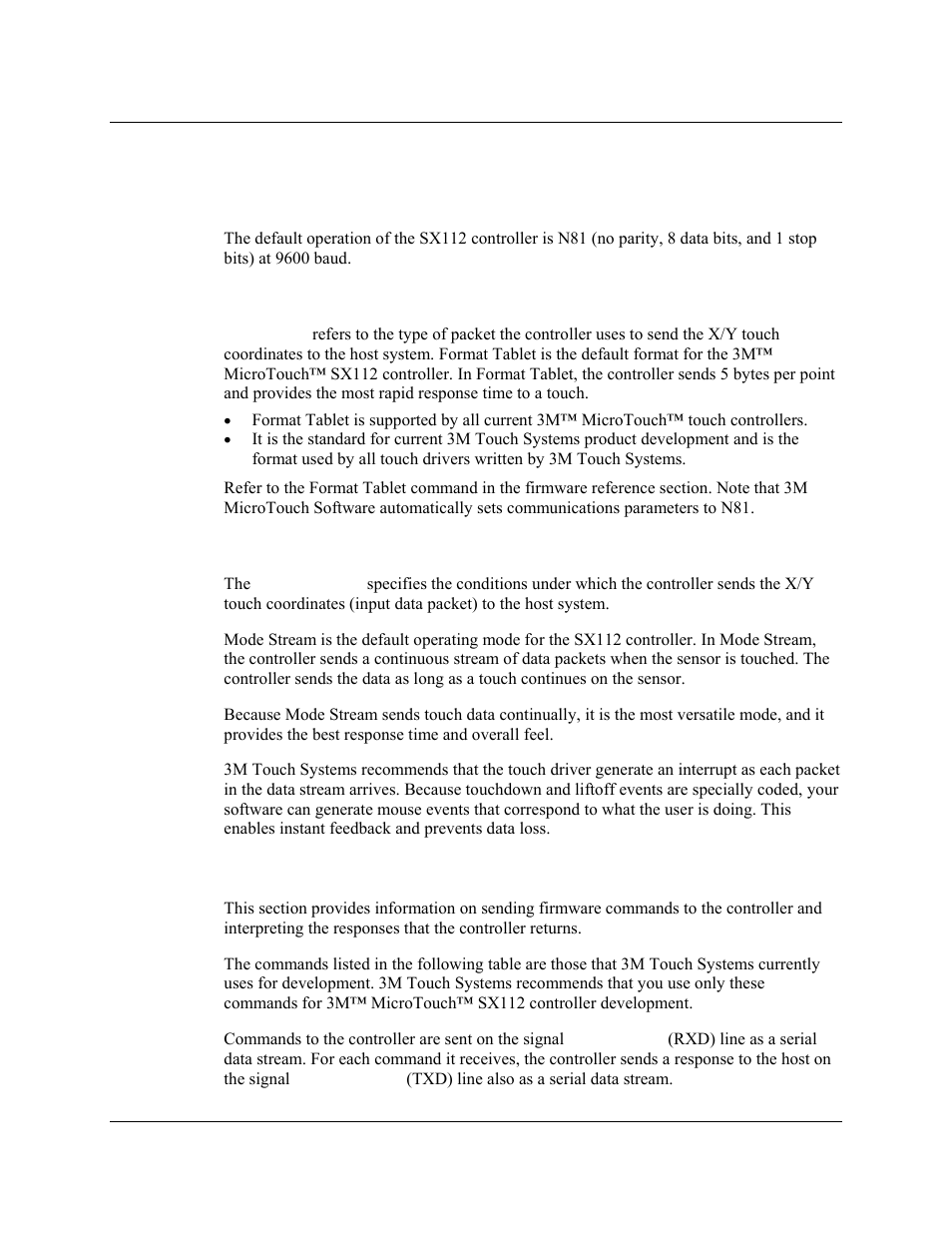 Controller default settings, Communicating with the controller | 3M Systems EX II 3700SP User Manual | Page 14 / 33