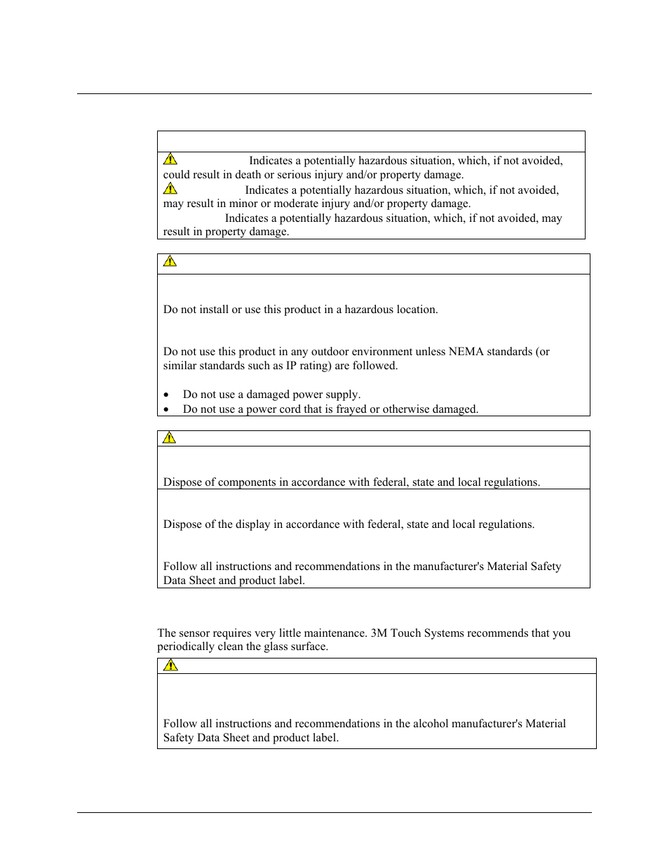 Sensor care and cleaning | 3M Systems EX II 3700SP User Manual | Page 6 / 33