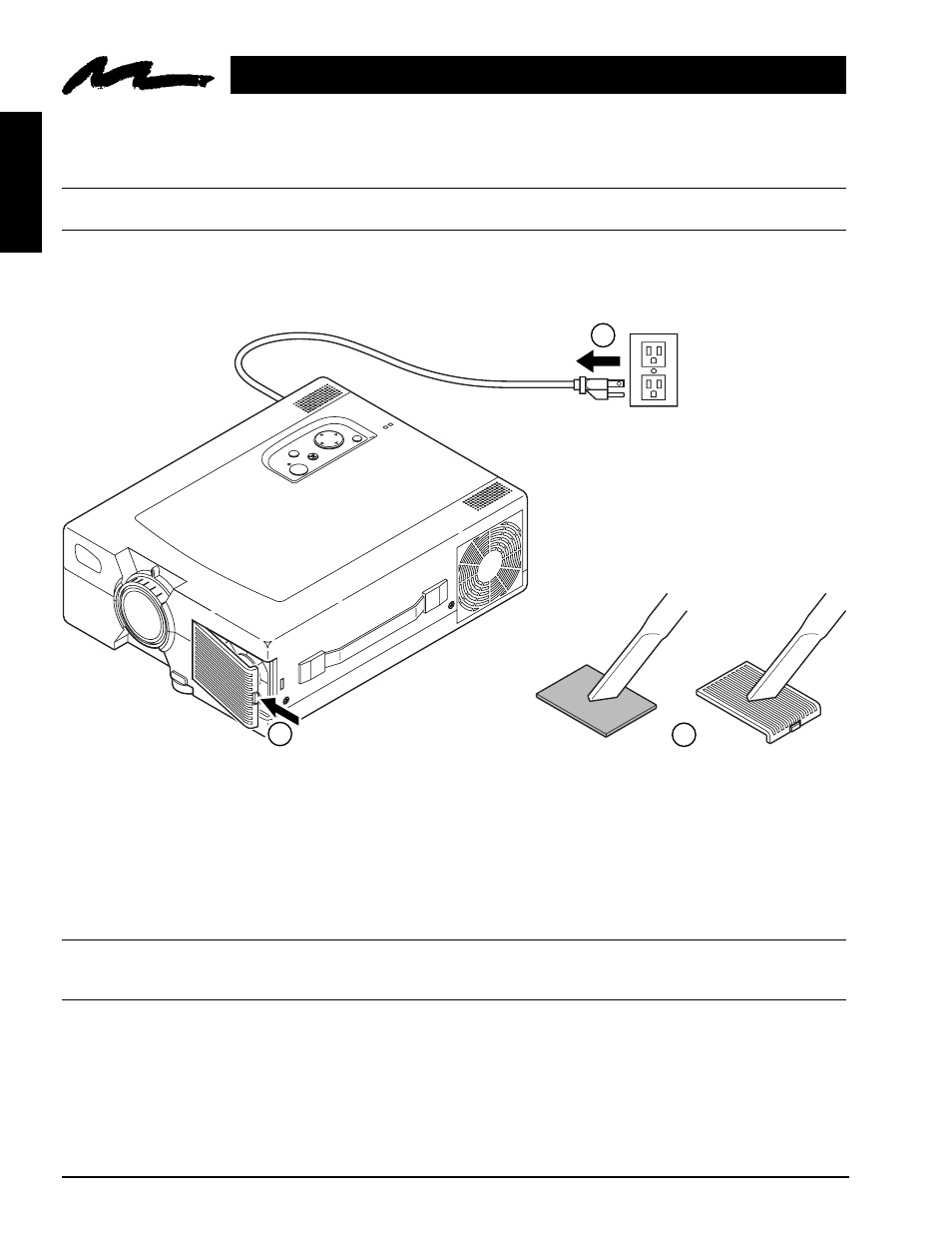Section 5: maintenance, 1 cleaning the air filter, English | Figure 5.1 remove air filter | 3M MP8725 User Manual | Page 16 / 33