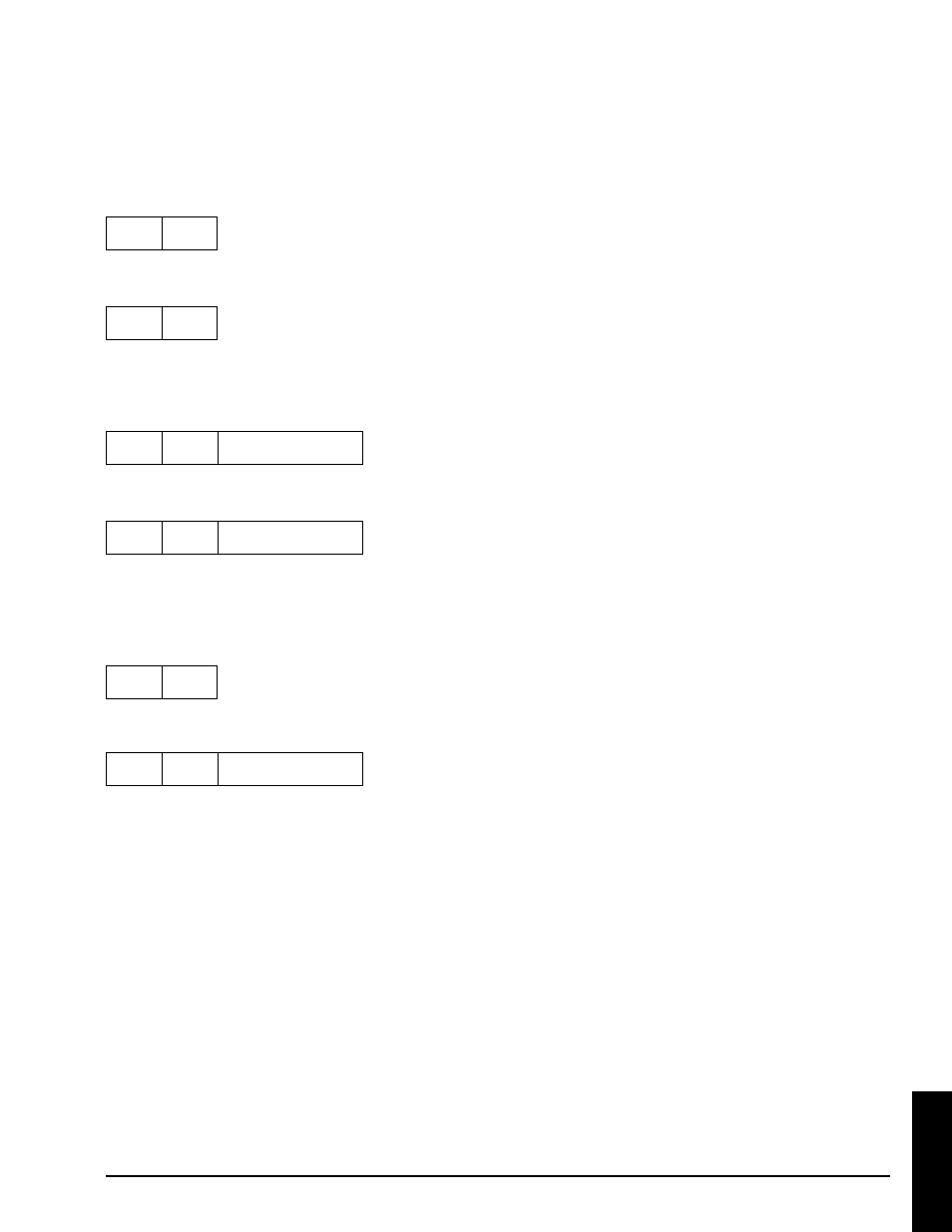 Serial command codes | 3M MP8725 User Manual | Page 29 / 33