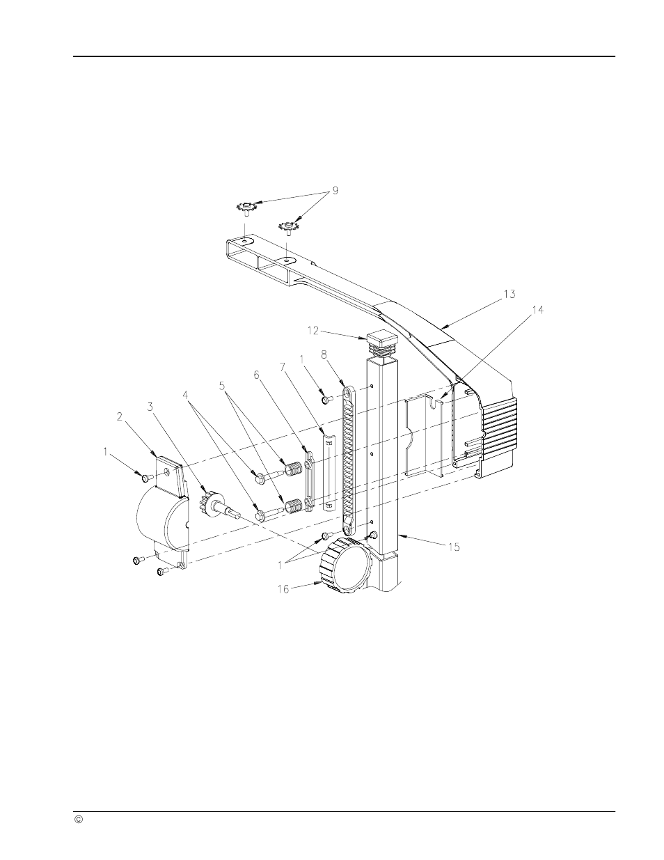 Section 2 arm and focus assembly | 3M 9600 User Manual | Page 10 / 28