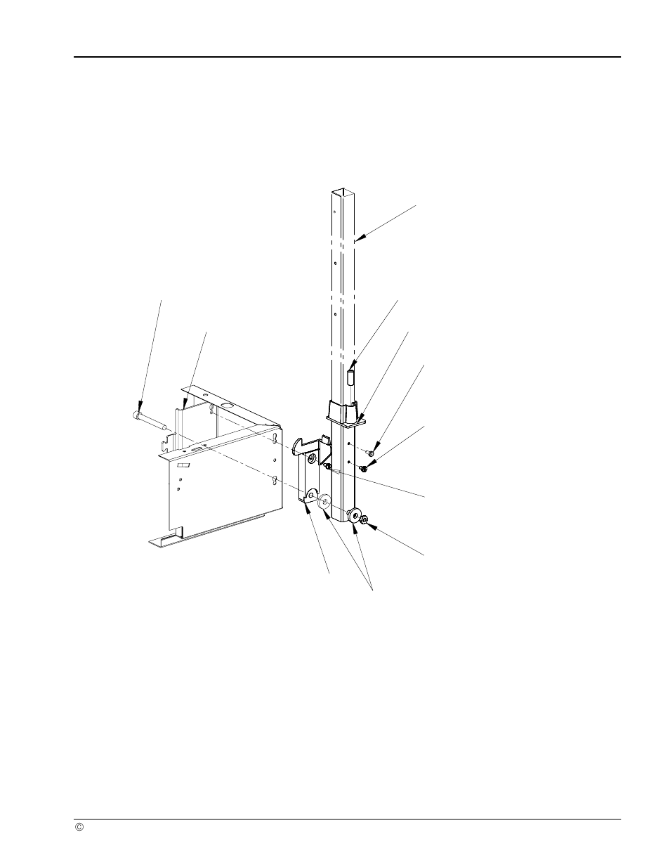 Section 3 folding post assembly | 3M 9600 User Manual | Page 12 / 28