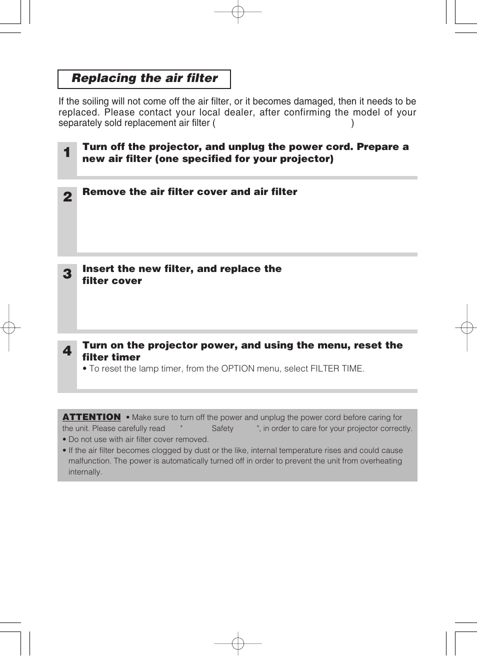 Handle hook | 3M MP8749 User Manual | Page 34 / 41