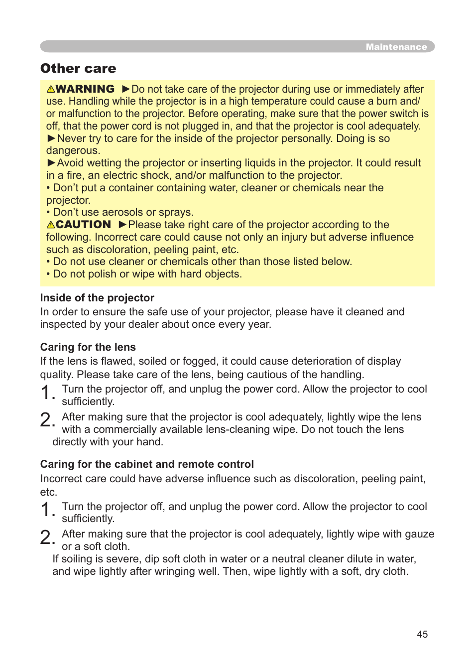 3M Digital Projector X15 User Manual | Page 45 / 55