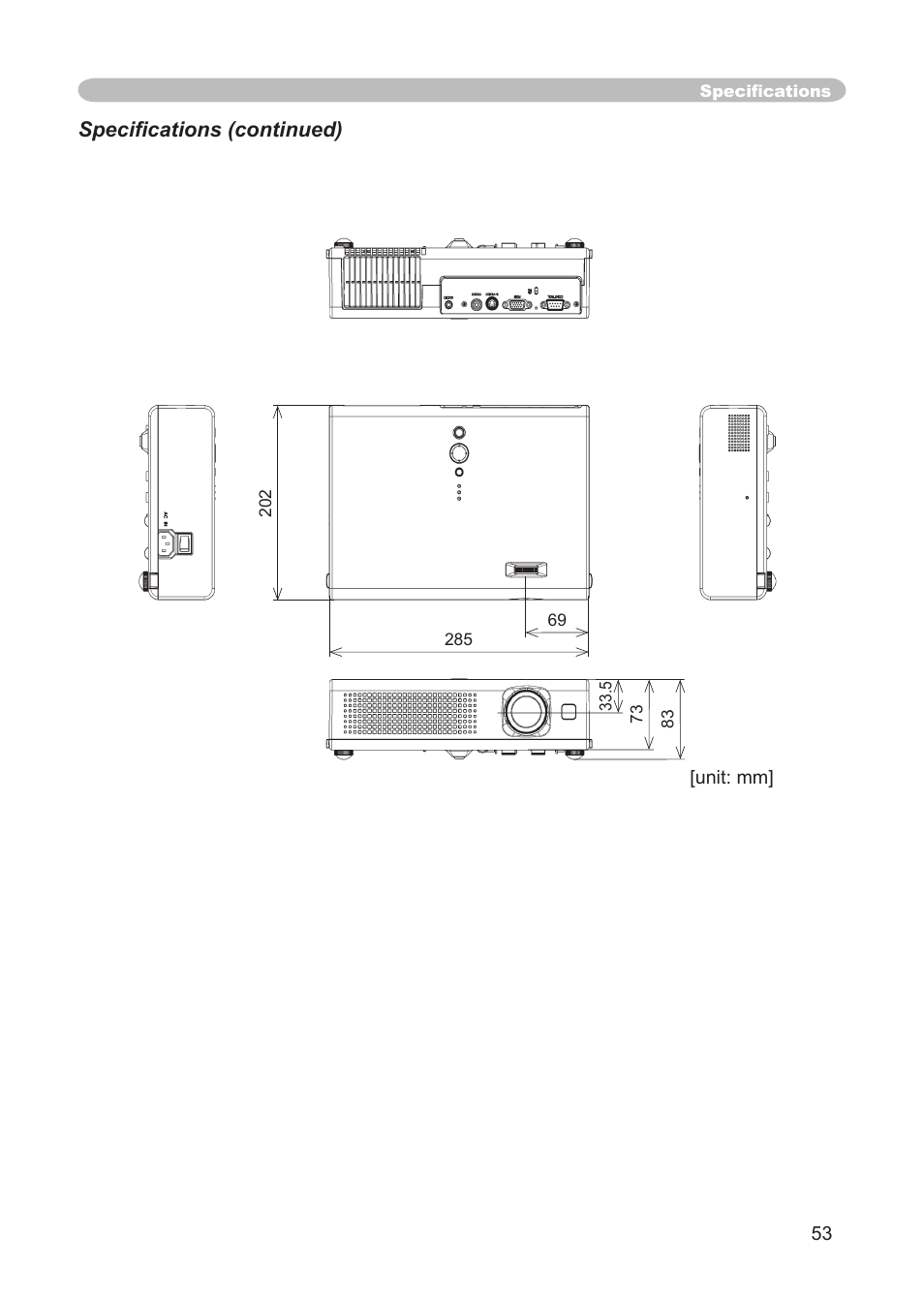 3M Digital Projector X15 User Manual | Page 53 / 55