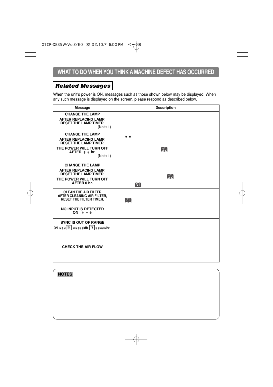 Related messages | 3M MP8790CN User Manual | Page 39 / 44