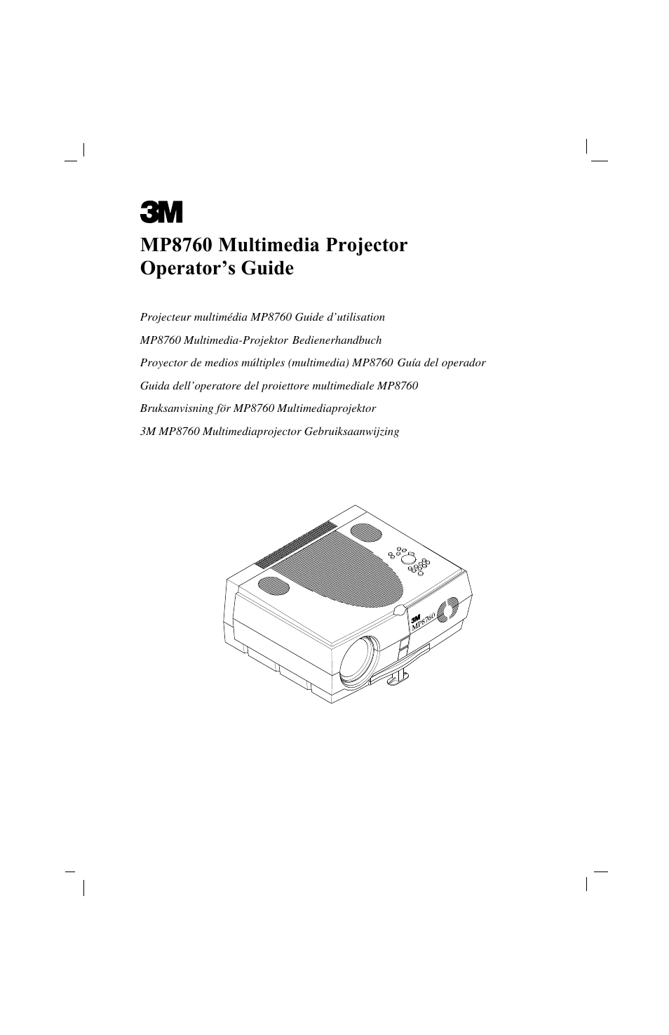 3M MP8760 User Manual | 35 pages