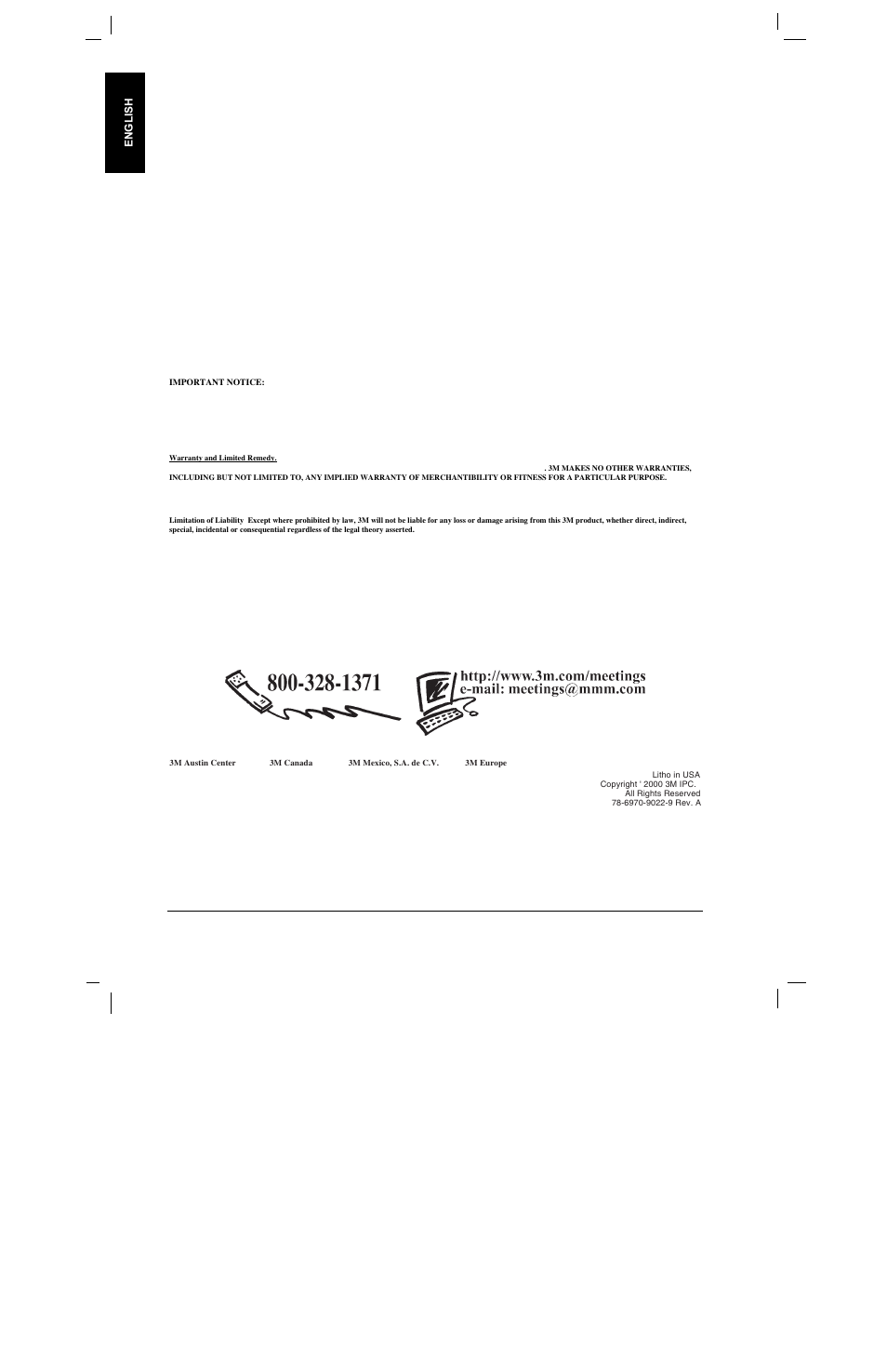 3M MP8760 User Manual | Page 35 / 35