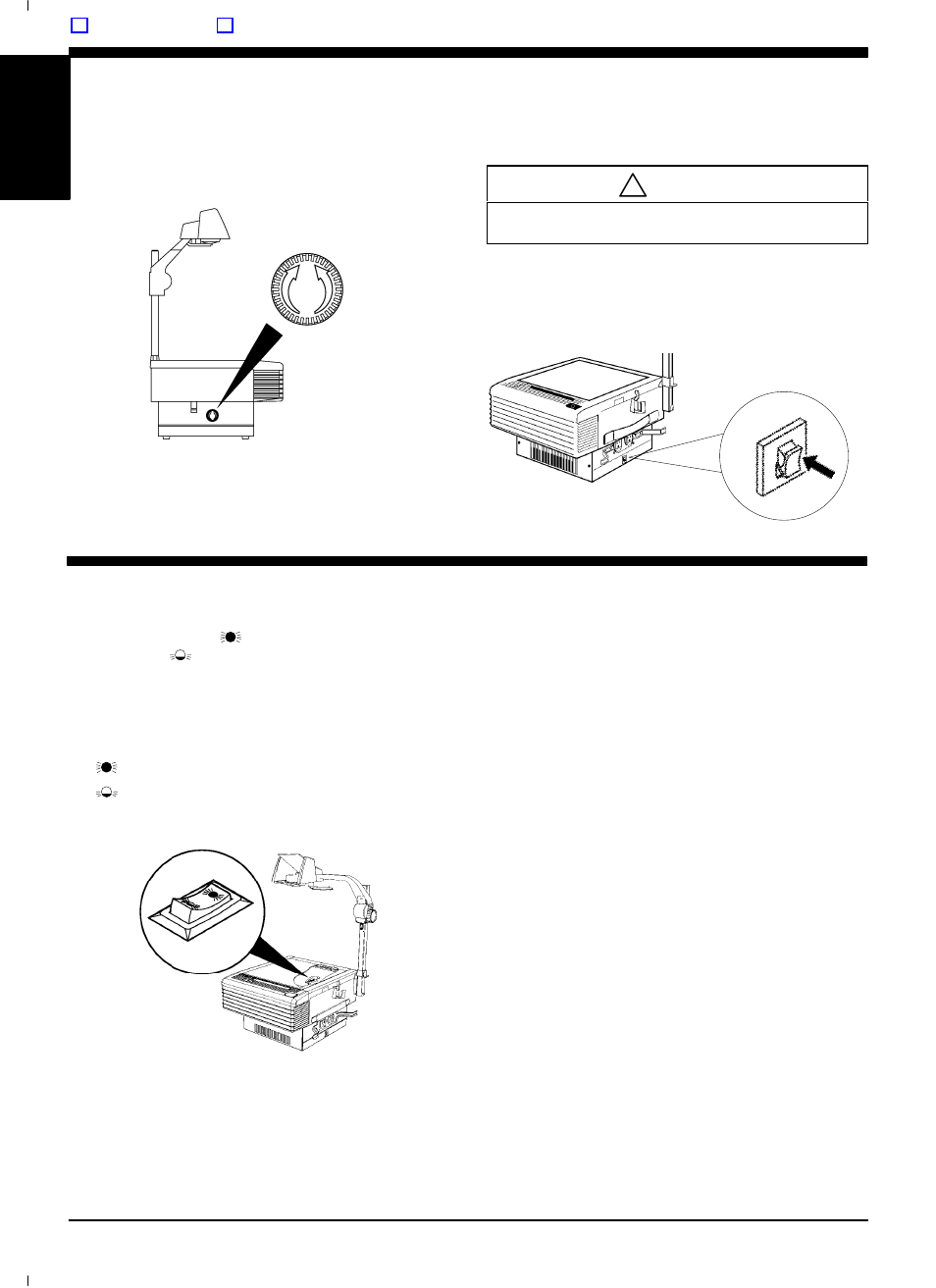 Colour tuning, Ac electrical outlets, Internal voltage switch | Lamp voltage protector, Caution | 3M 9800 User Manual | Page 10 / 15