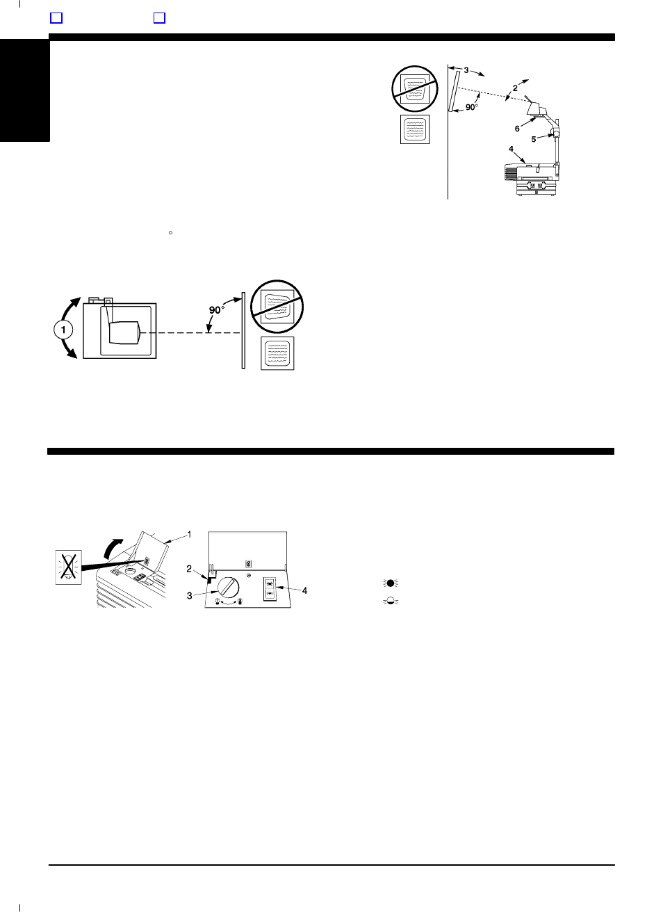 Operating the projector, Lamp changer, High/low lamp control | 3M 9800 User Manual | Page 8 / 15