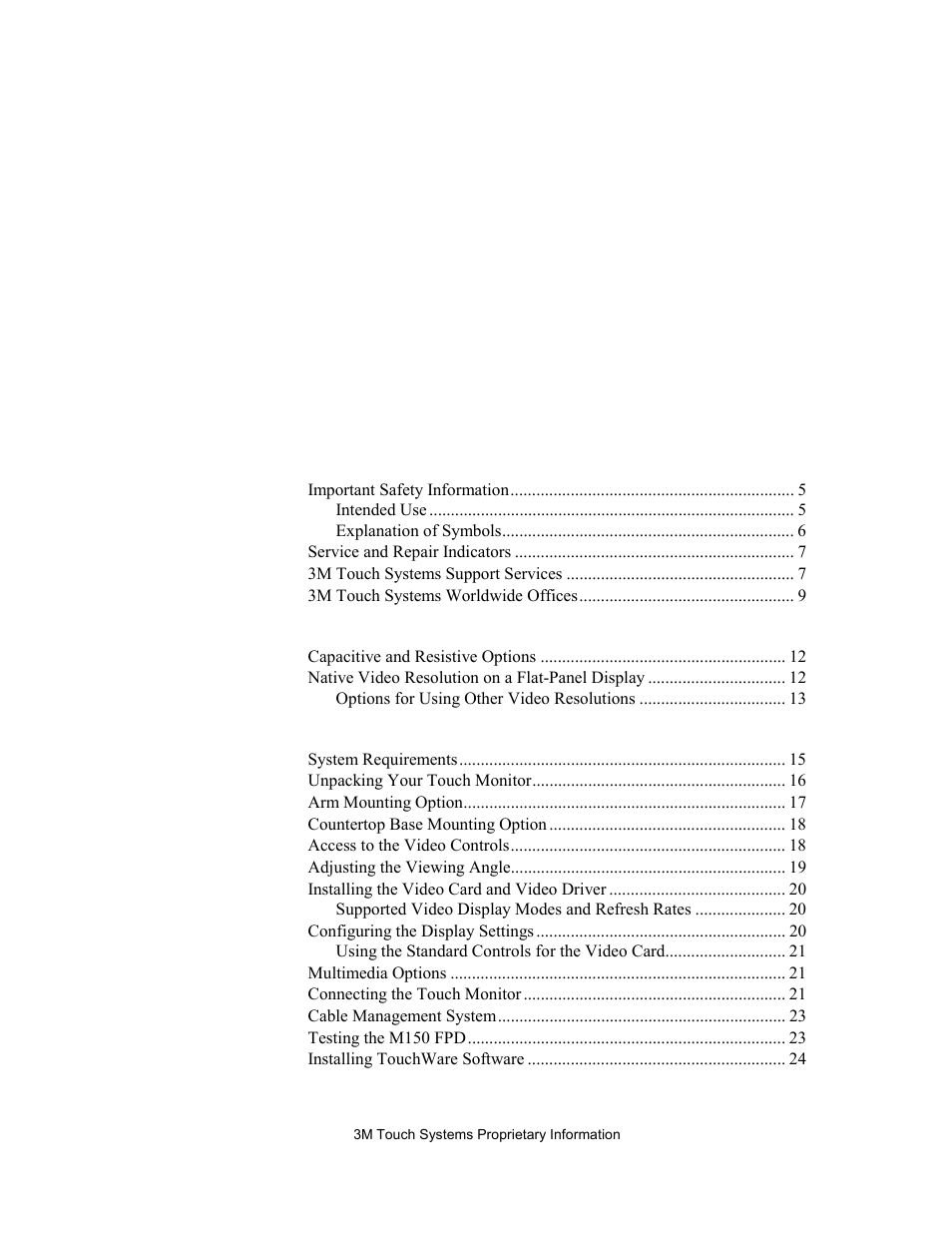 3M M150 User Manual | Page 3 / 37