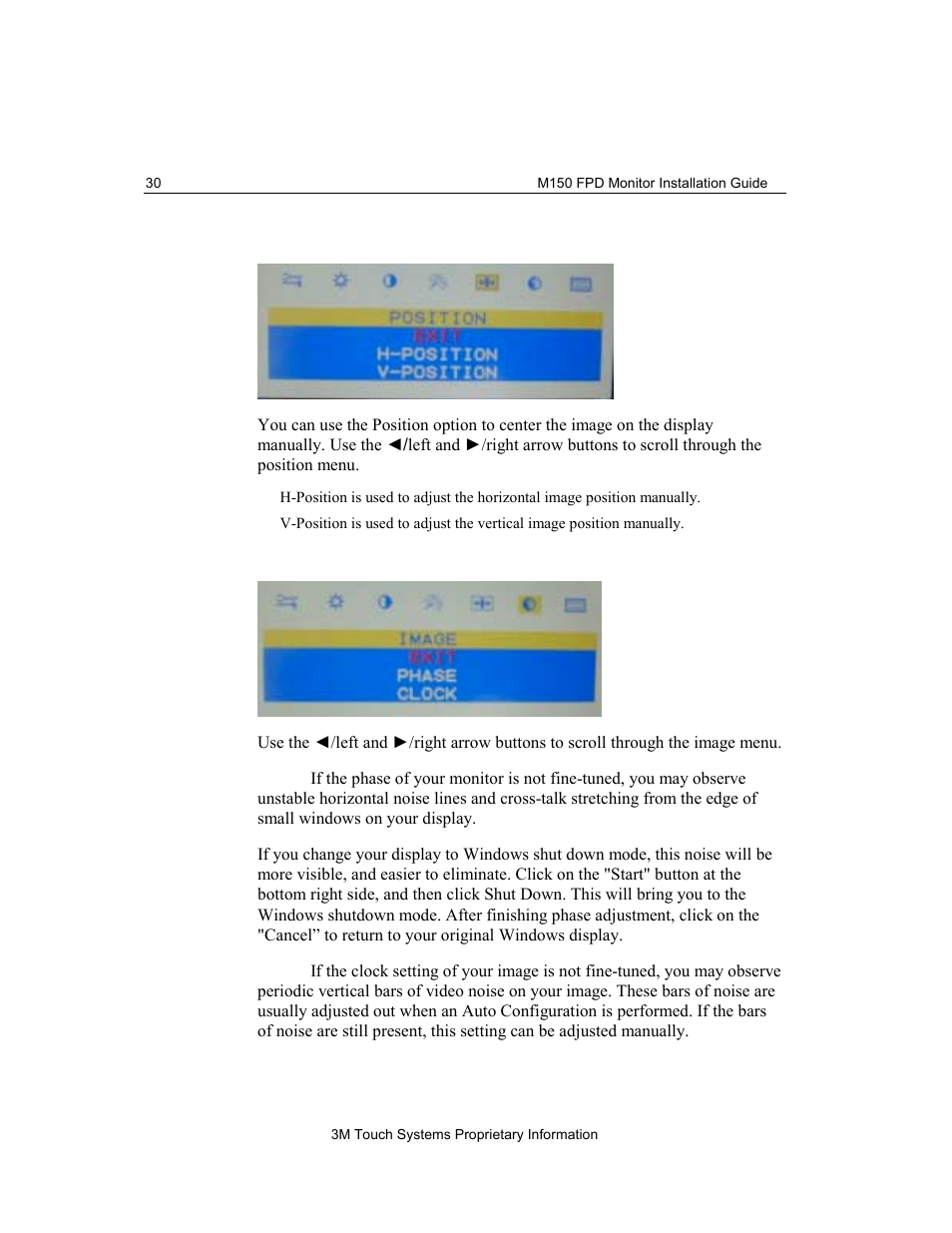 Position image | 3M M150 User Manual | Page 30 / 37