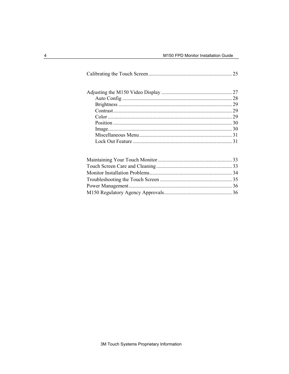 Overview | 3M M150 User Manual | Page 4 / 37