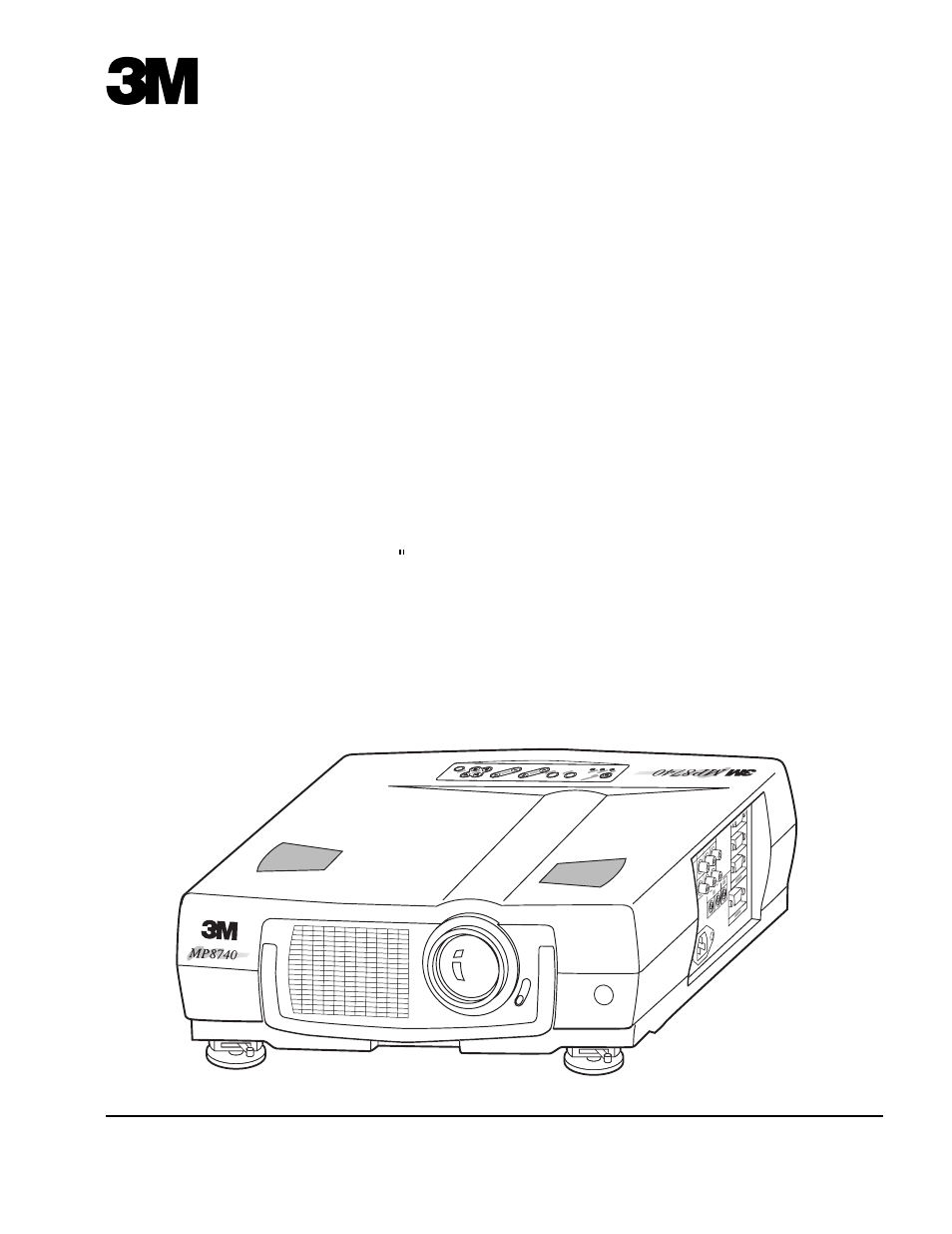 3M MP8740 User Manual | 34 pages