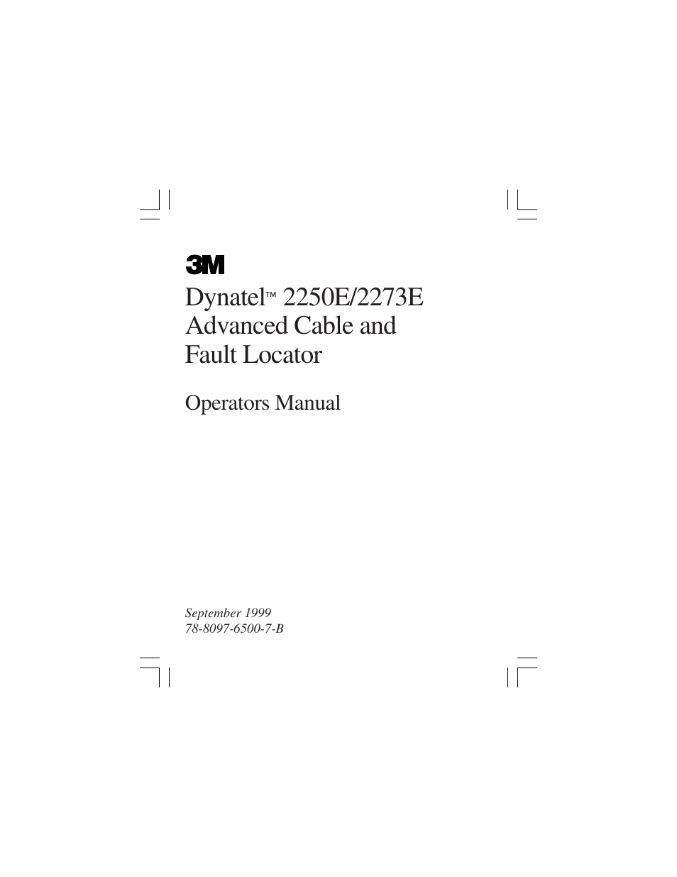 3M 2273E User Manual | 24 pages