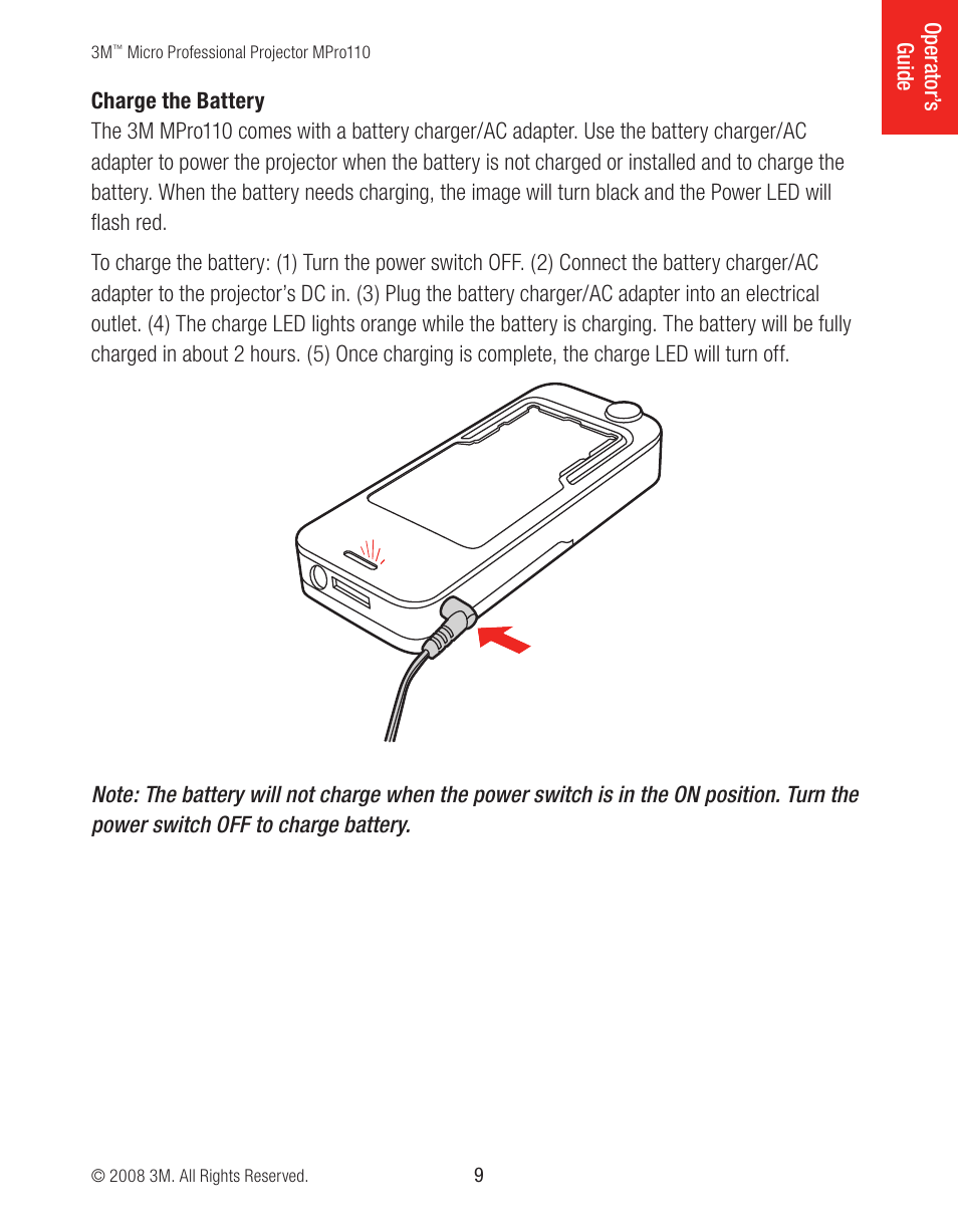 3M MPro110 User Manual | Page 9 / 20