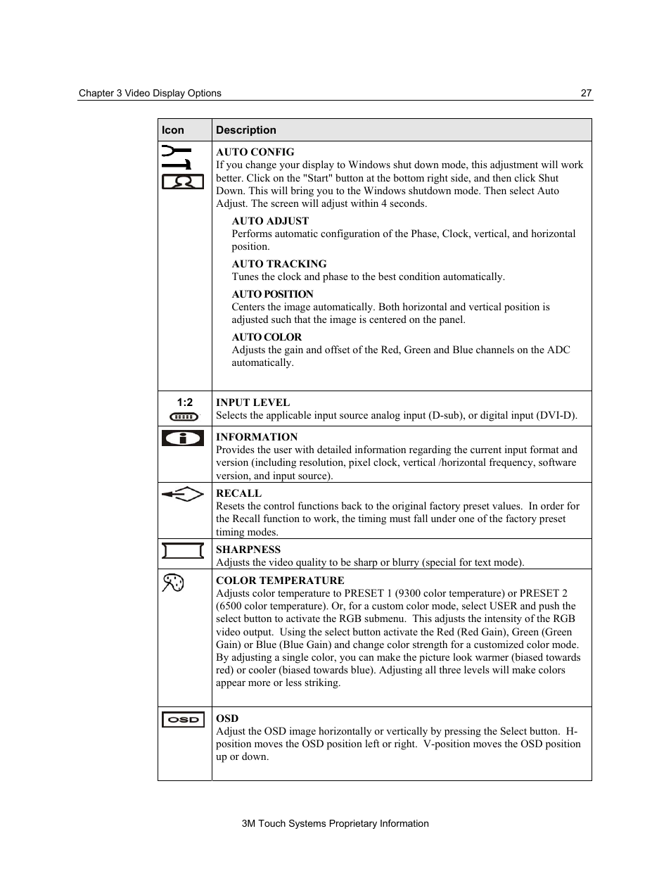 3M MicroTouch M170 User Manual | Page 27 / 33