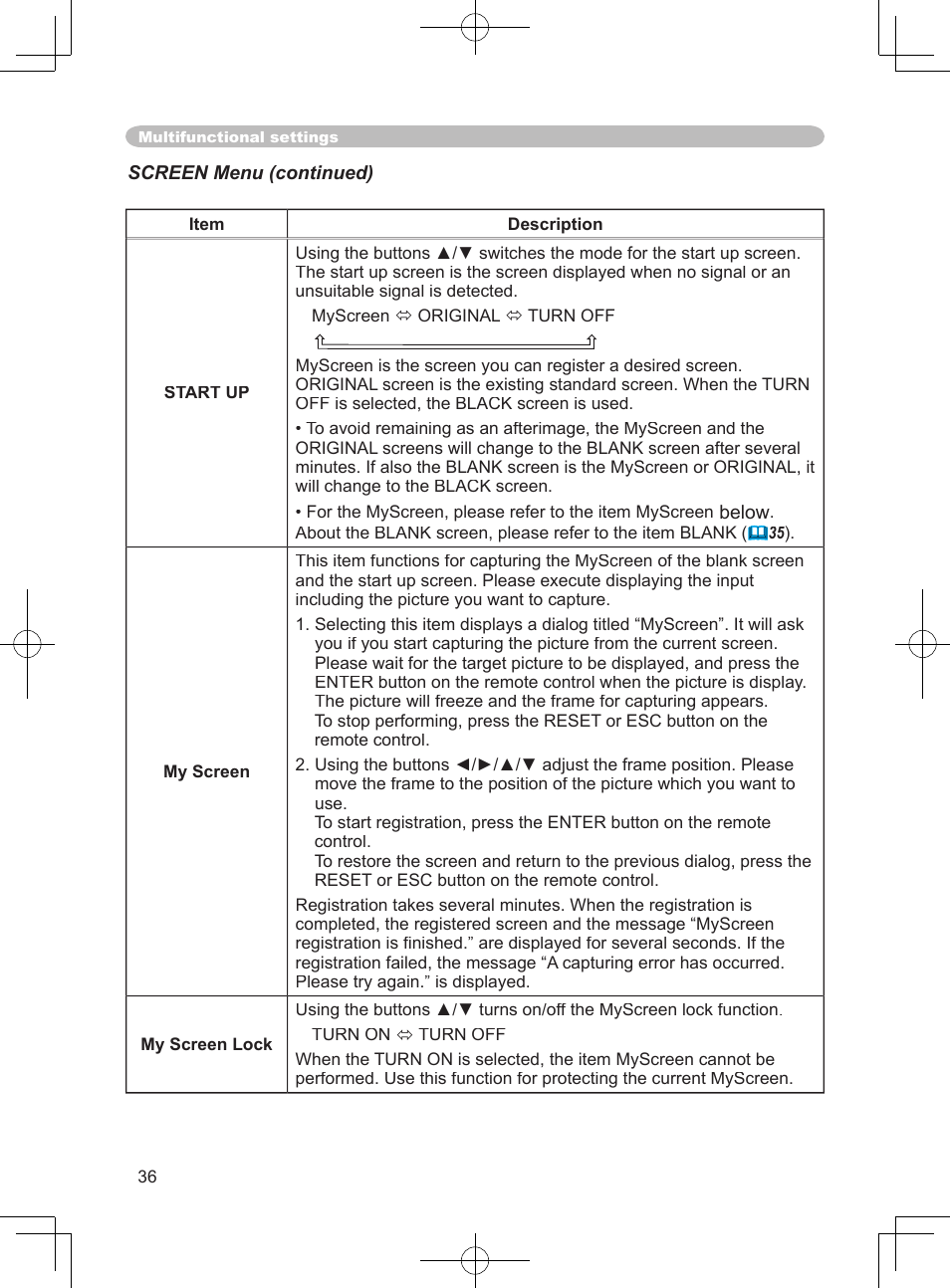 3M X75 User Manual | Page 36 / 57