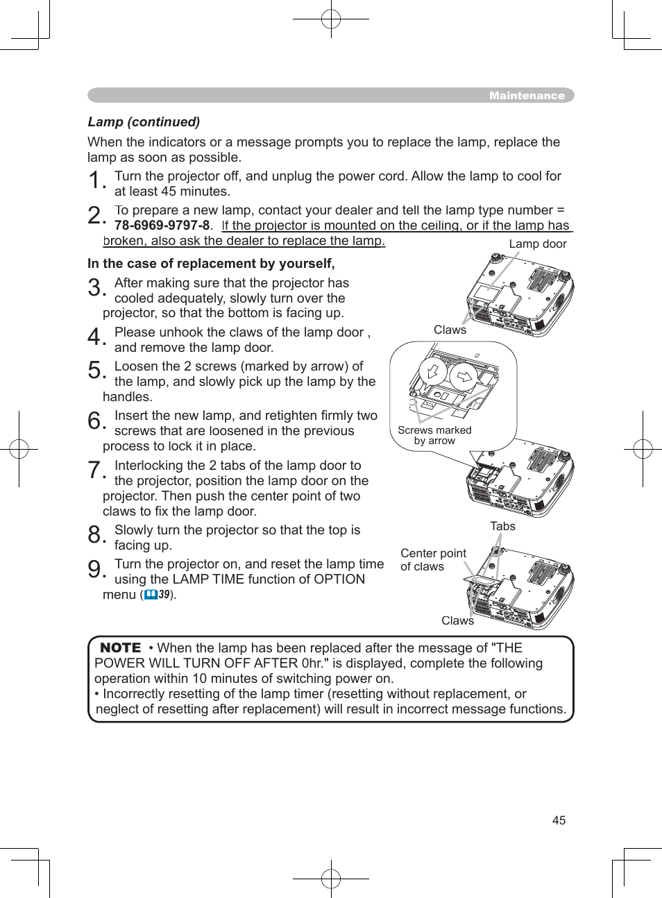 3M X75 User Manual | Page 45 / 57