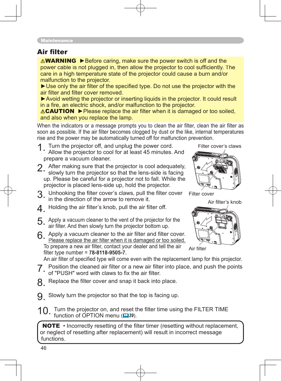 3M X75 User Manual | Page 46 / 57