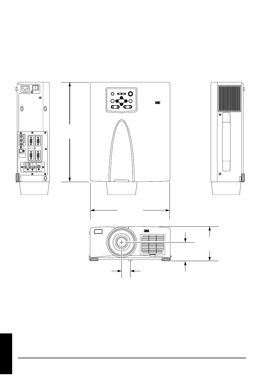 A.2 dimensions, Technical, Mp8745 | 3M MP8745 User Manual | Page 28 / 39