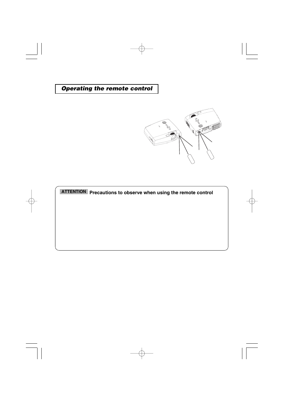 Operating the remote control | 3M S40C User Manual | Page 14 / 40