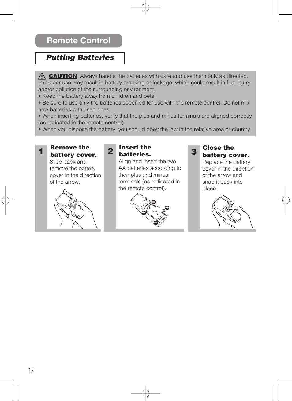 23 remote control | 3M S10 User Manual | Page 12 / 45