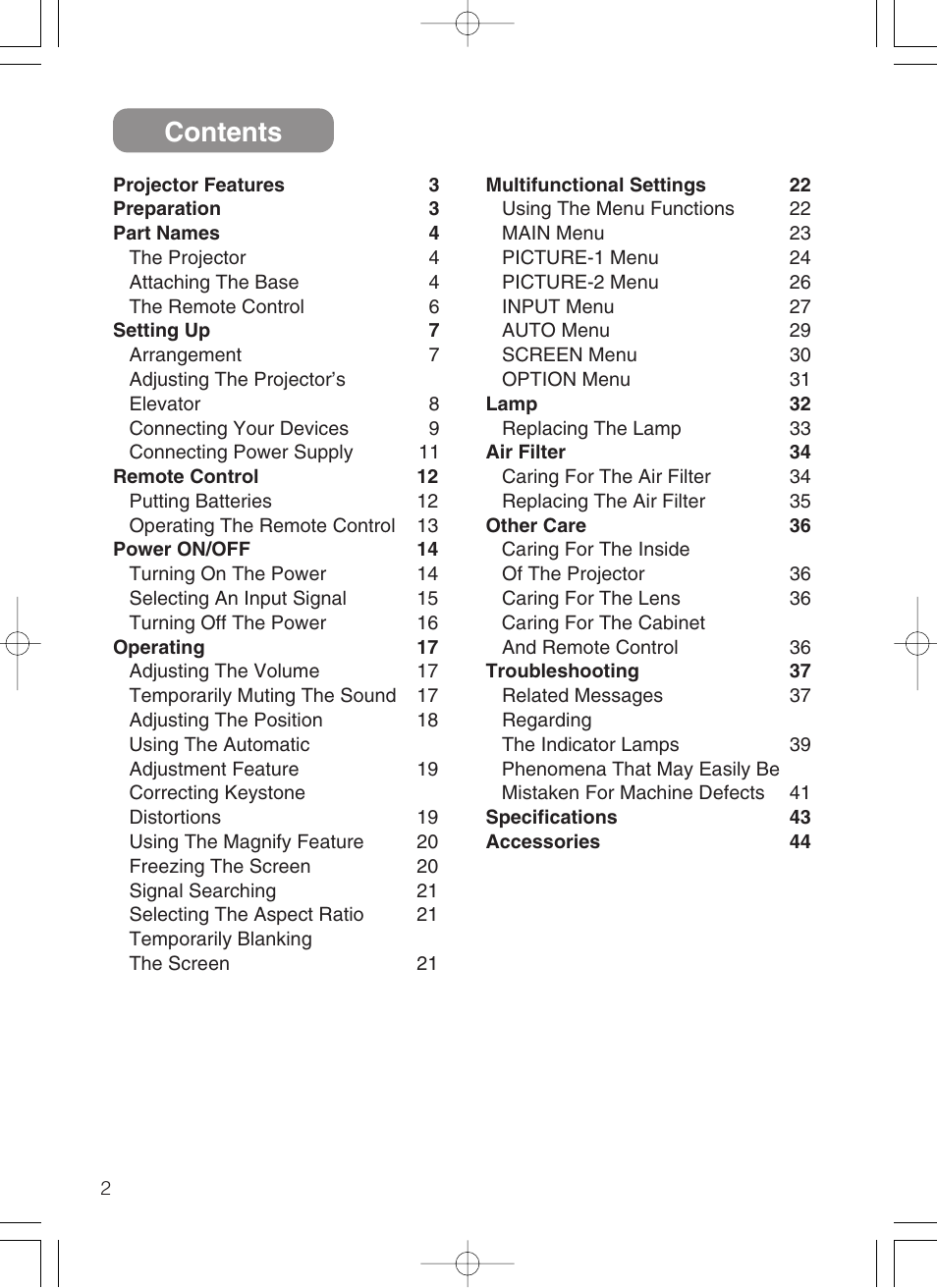 3M S10 User Manual | Page 2 / 45