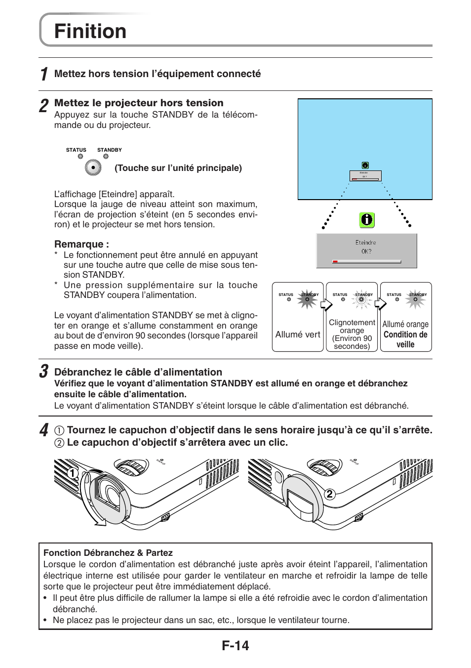 Finition, F-14 | 3M PX5 User Manual | Page 33 / 95