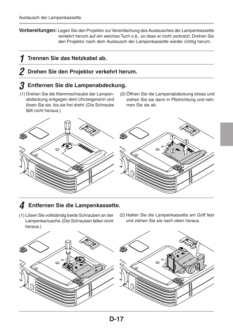 D-17 | 3M PX5 User Manual | Page 55 / 95