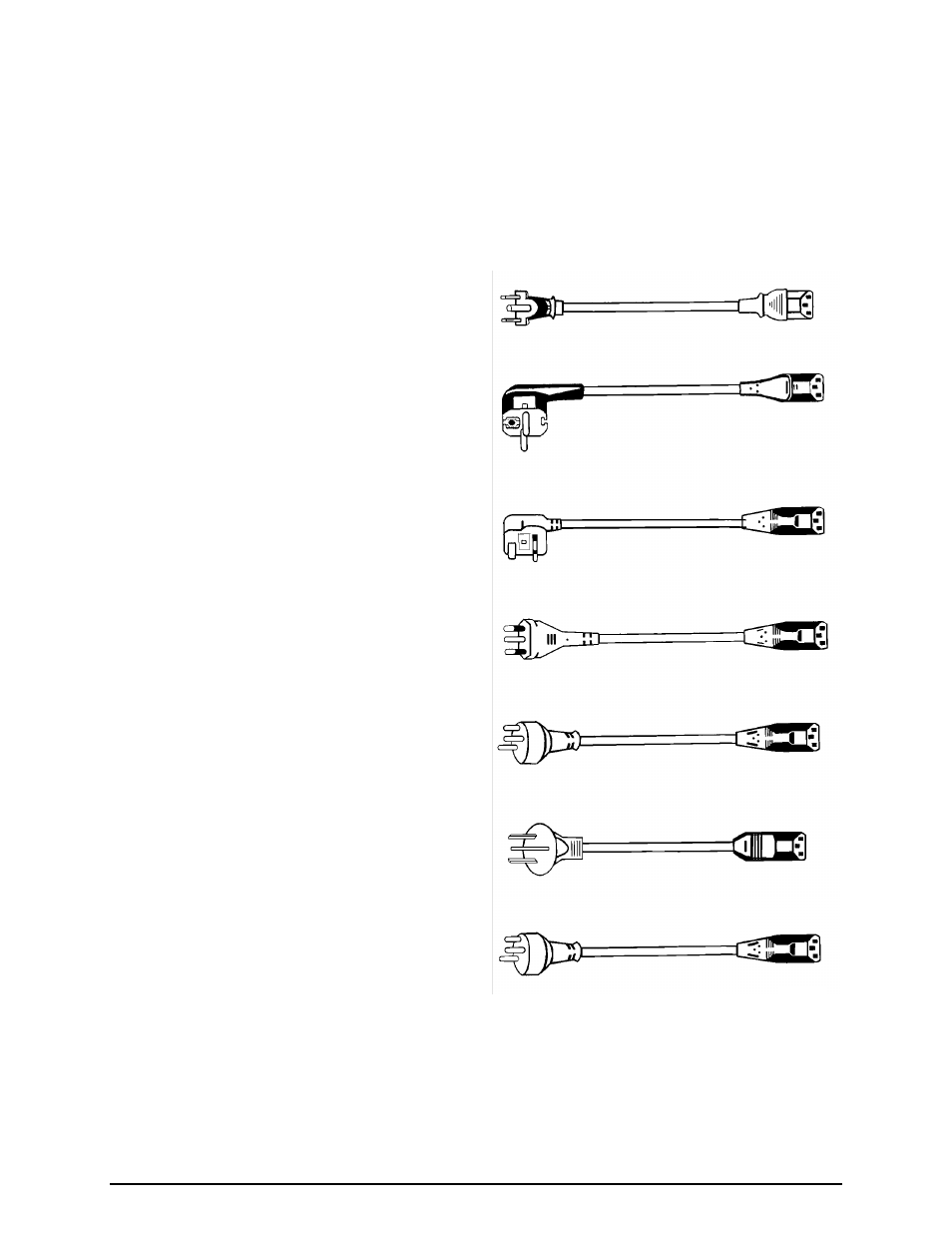 D-3. power cord sets | 3M MP8620 User Manual | Page 28 / 32