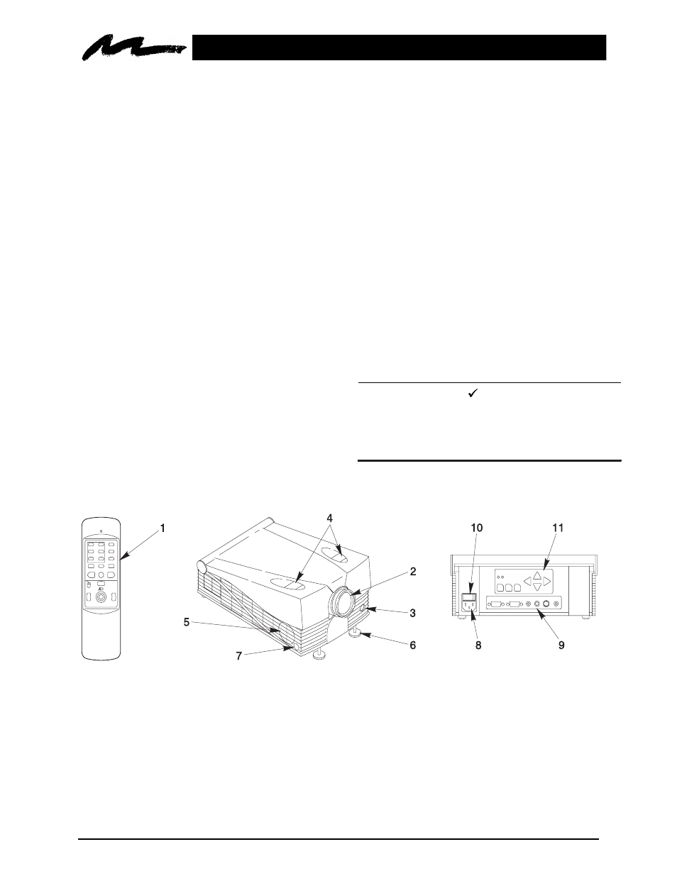 Product description, 1. machine characteristics, 2. parts identification list | 3M MP8620 User Manual | Page 5 / 32