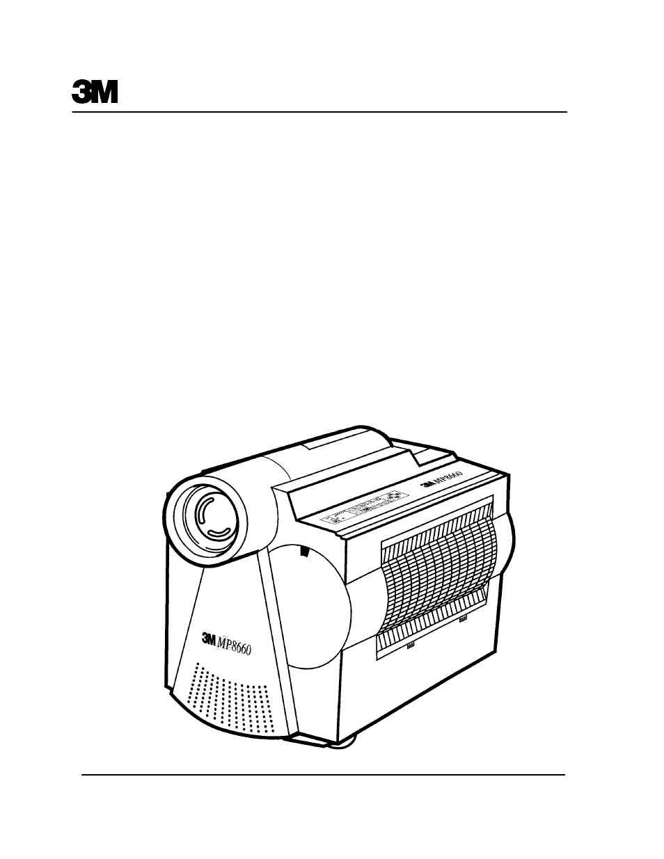 3M MP8660 User Manual | 38 pages