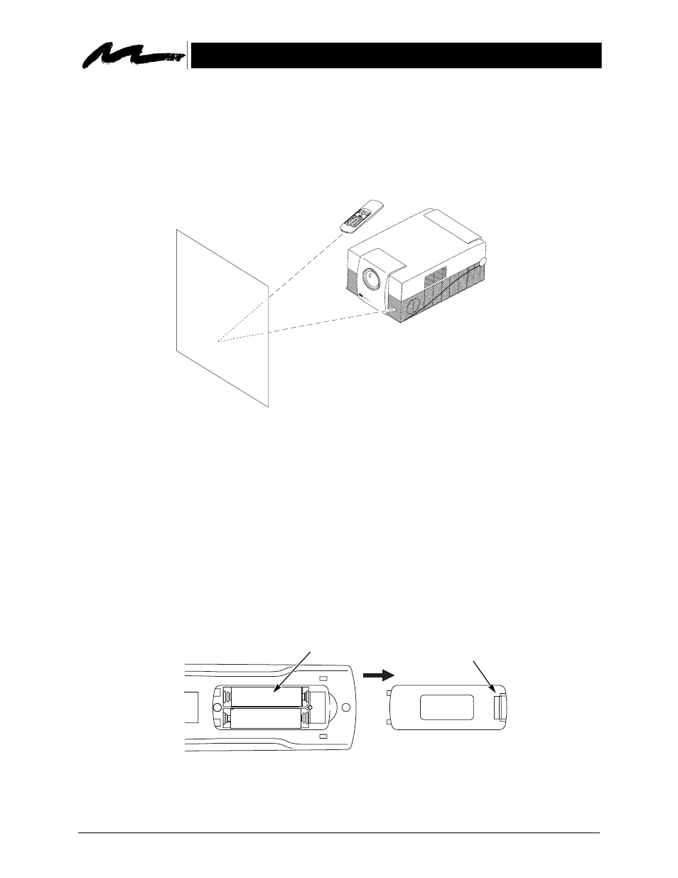 1. how to operate the remote control, 2. replacing the batteries, 1. h | Ow to, Perate the, Emote, Ontrol, 2. r, Eplacing the, Atteries | 3M MP8610 User Manual | Page 14 / 37