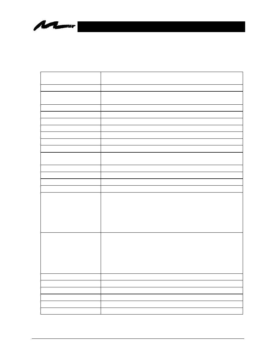 A-1. technical specifications, A-1. t, Echnical | Pecifications | 3M MP8610 User Manual | Page 23 / 37