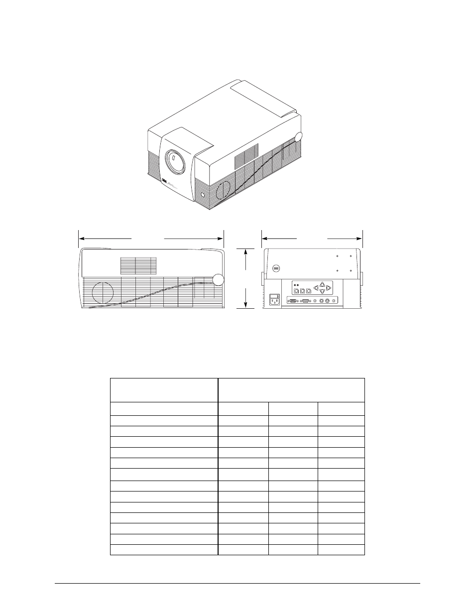 A-2. physical dimensions, A-3. projector-to-screen distance, A-2. p | Hysical, Imensions, A-3. p, Rojector, Creen, Istance | 3M MP8610 User Manual | Page 24 / 37